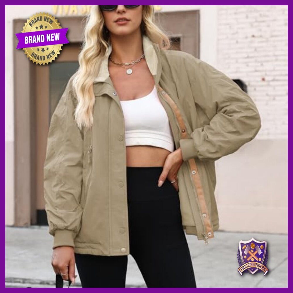 Fleece Lined Winter Jacket Waterproof Trench Coat… - image 6